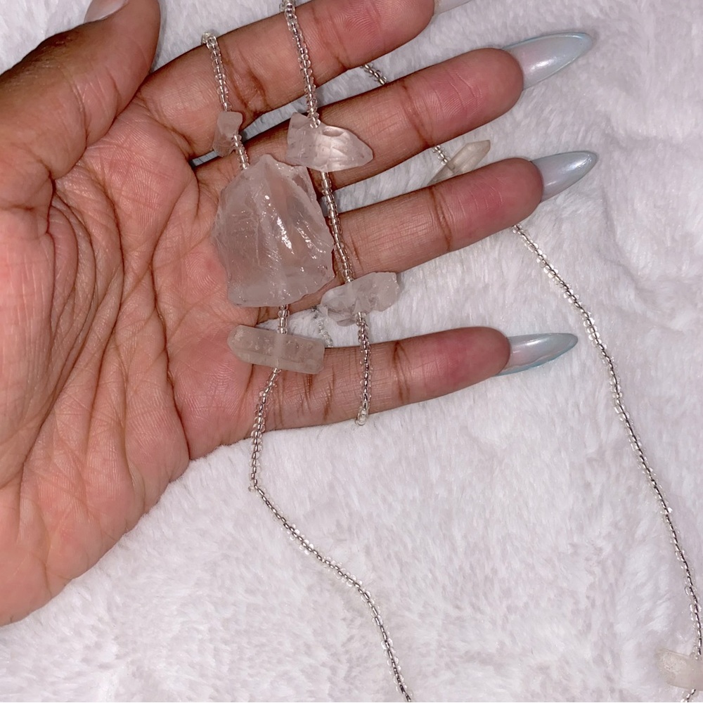Clear Handmade Crystal Waist Bead